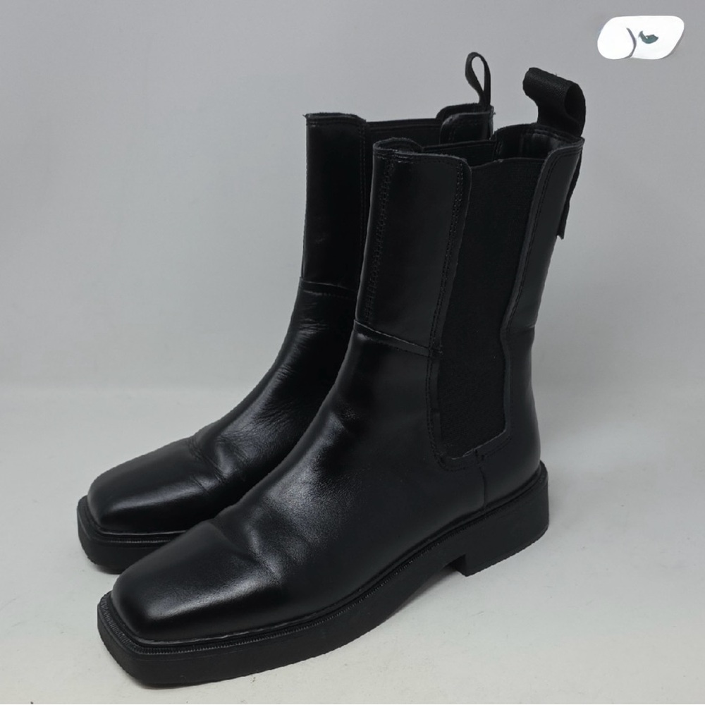 Steve Madden Watson Black Chelsea with Squared Toe Boots Size 8.5